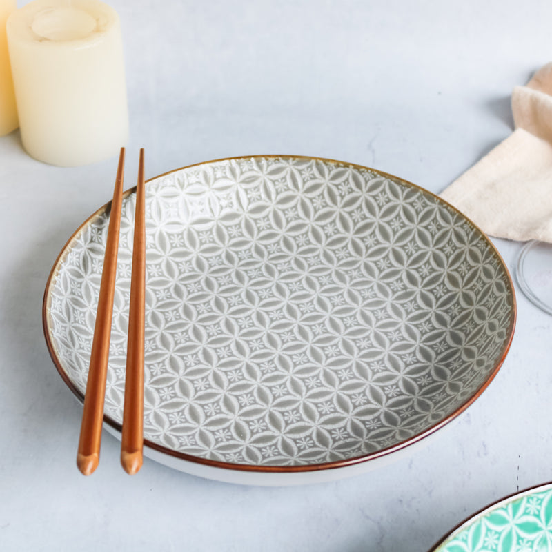 Engraved Plate - Serving plate, pasta plate, lunch plate, deep plate | Plates for dining table & home decor