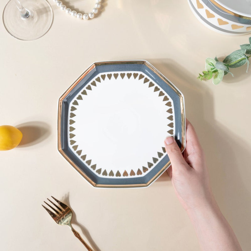 Heart Snack Plate - Serving plate, snack plate, dessert plate | Plates for dining & home decor