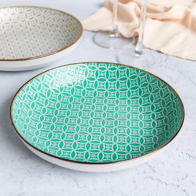 Engraved Plate - Serving plate, pasta plate, lunch plate, deep plate | Plates for dining table & home decor