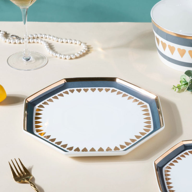 Heart Dinner Plate - Serving plate, lunch plate, ceramic dinner plates| Plates for dining table & home decor