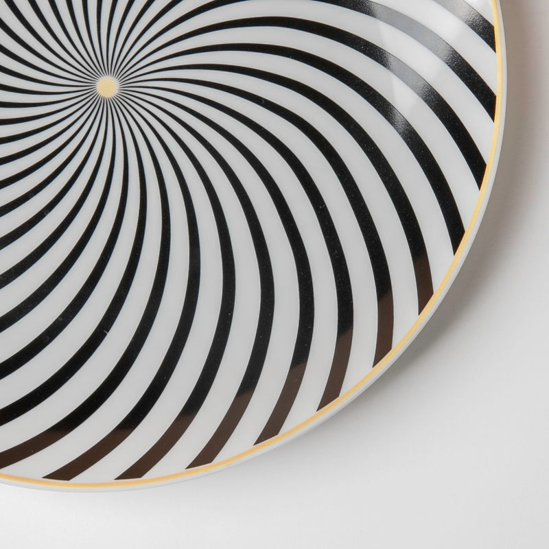 La Mode Spiral Dinner Plate 10 Inch - Serving plate, lunch plate, ceramic dinner plates| Plates for dining table & home decor