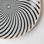 La Mode Spiral Dinner Plate 10 Inch - Serving plate, lunch plate, ceramic dinner plates| Plates for dining table & home decor