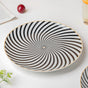 La Mode Spiral Dinner Plate 10 Inch - Serving plate, lunch plate, ceramic dinner plates| Plates for dining table & home decor