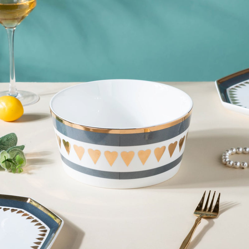 Heart Serving Bowl - Bowl, ceramic bowl, serving bowls, noodle bowl, salad bowls, bowl for snacks, large serving bowl | Bowls for dining table & home decor