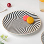La Mode Spiral Dinner Plate 10 Inch - Serving plate, lunch plate, ceramic dinner plates| Plates for dining table & home decor
