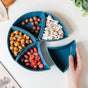 Dry Fruit Bowl Blue Set Of 5 200 ml - Bowl,ceramic bowl, snack bowls, curry bowl, popcorn bowls | Bowls for dining table & home decor