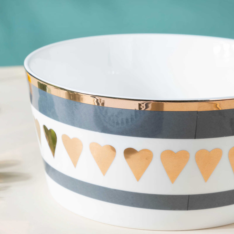 Heart Serving Bowl - Bowl, ceramic bowl, serving bowls, noodle bowl, salad bowls, bowl for snacks, large serving bowl | Bowls for dining table & home decor