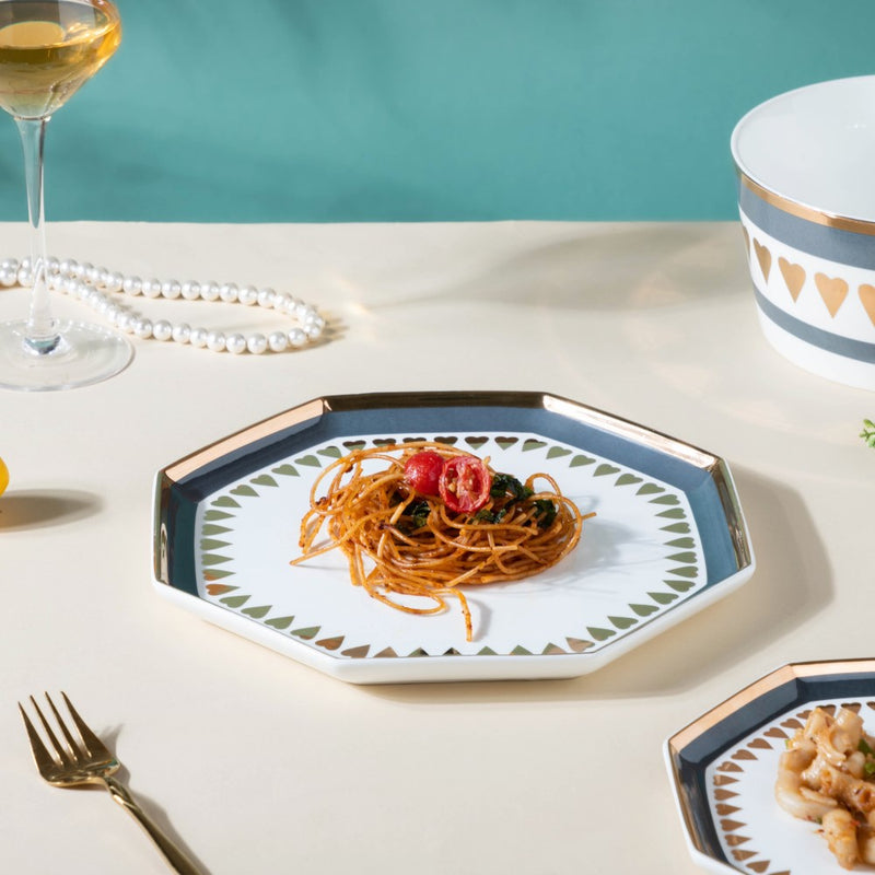 Heart Dinner Plate - Serving plate, lunch plate, ceramic dinner plates| Plates for dining table & home decor