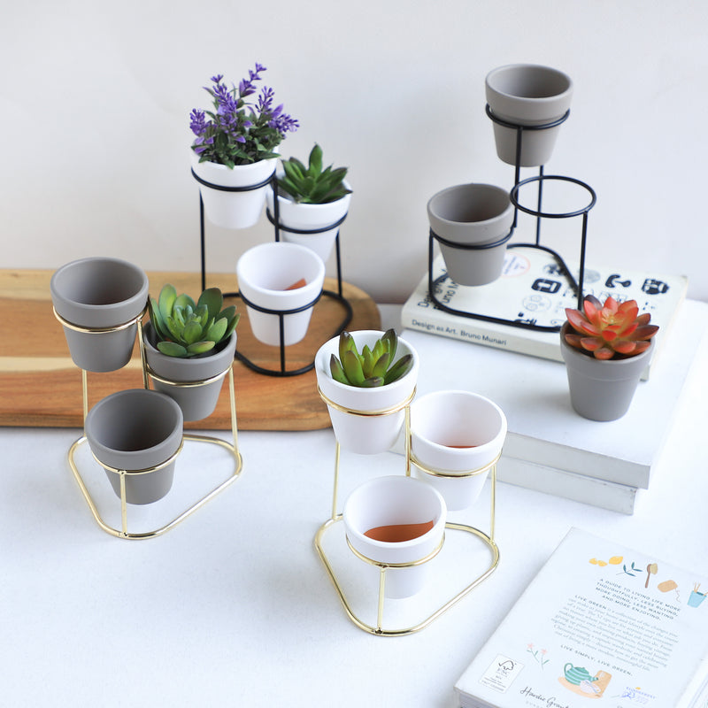 Planter Set of 3 - Indoor plant pots and flower pots | Home decoration items