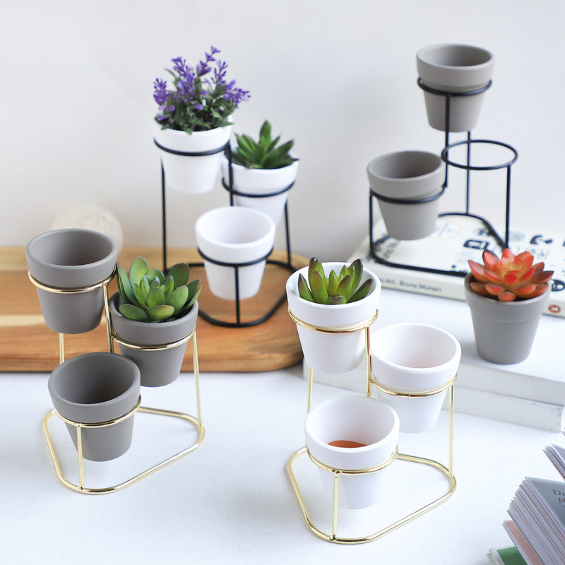 Planter Set of 3 - Indoor plant pots and flower pots | Home decoration items