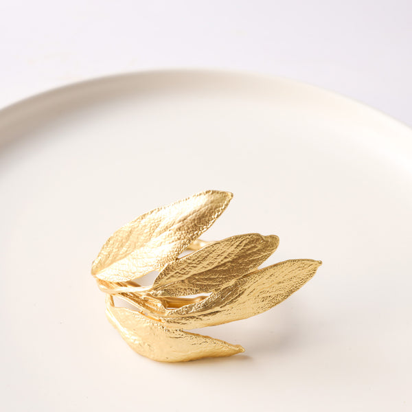 Brushed Gold Napkin Ring Nestasia