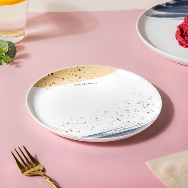 Midnight Ceramic Appetizer Plate 8 Inch - Serving plate, snack plate, dessert plate | Plates for dining & home decor
