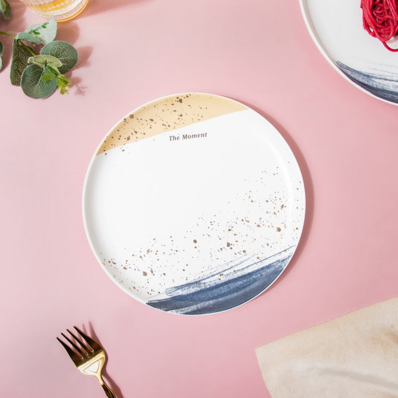 Midnight Ceramic Appetizer Plate 8 Inch - Serving plate, snack plate, dessert plate | Plates for dining & home decor