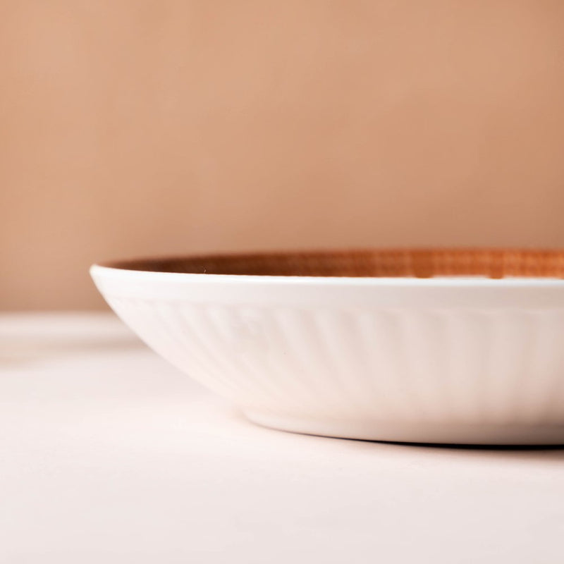 Dewdrop Ceramic Snack Dish 8 Inch - Serving plate, snack plate, dessert plate | Plates for dining & home decor