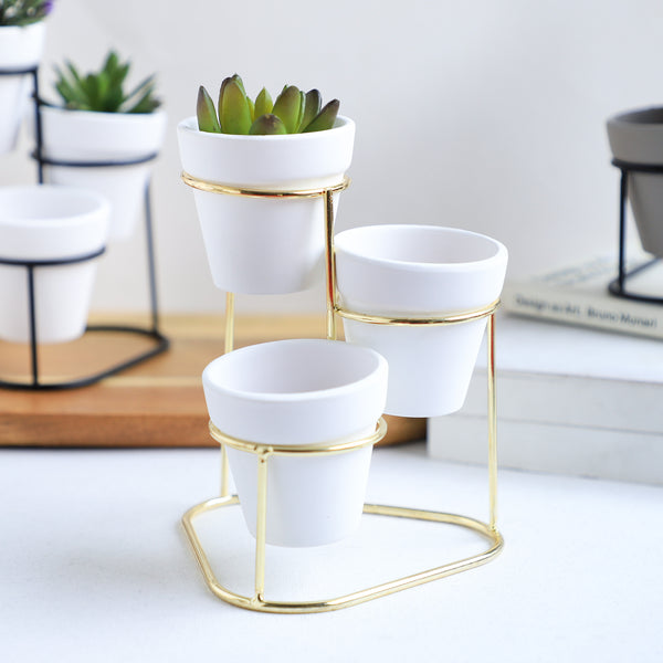 Planter Set of 3 - Indoor plant pots and flower pots | Home decoration items