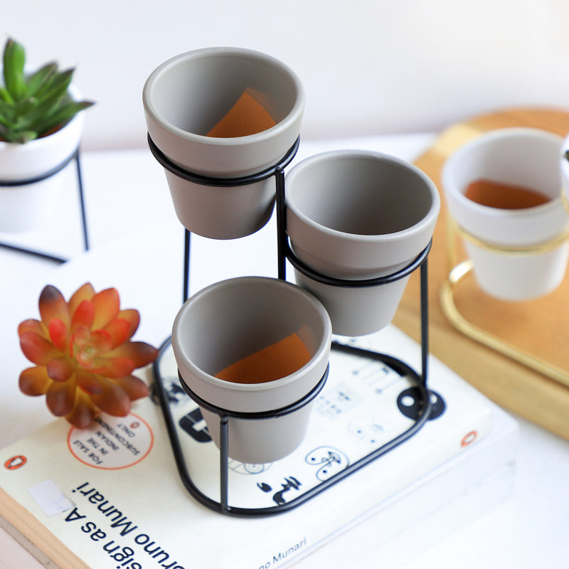 Planter Set of 3 - Indoor plant pots and flower pots | Home decoration items