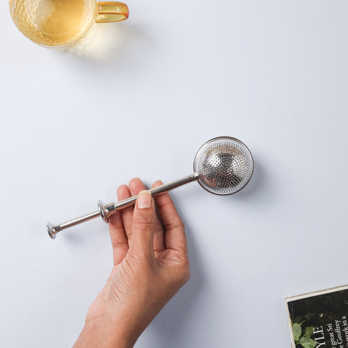 Silver Tea Filter - Filter, kitchen tool, steel strainer | Filter for Tea & Home decor