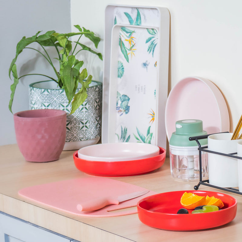 Small Tray With Green Leaves