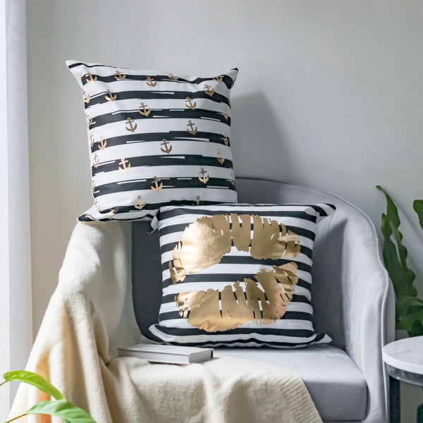 Striped Cushion Cover Set of 2