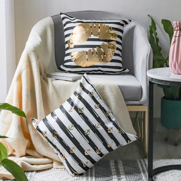 Striped Cushion Cover Set of 2