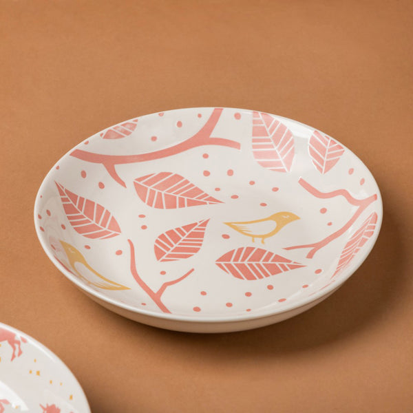Natura Plates Pink - Serving plate, snack plate, dessert plate | Plates for dining & home decor