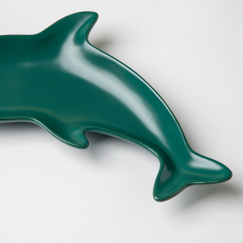 Trendy Teal Dolphin Snack Plate 8 Inch - Serving plate, snack plate, dessert plate | Plates for dining & home decor