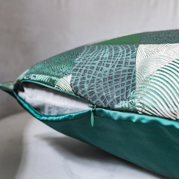 Green Velvet Pillow Cover Set of 2