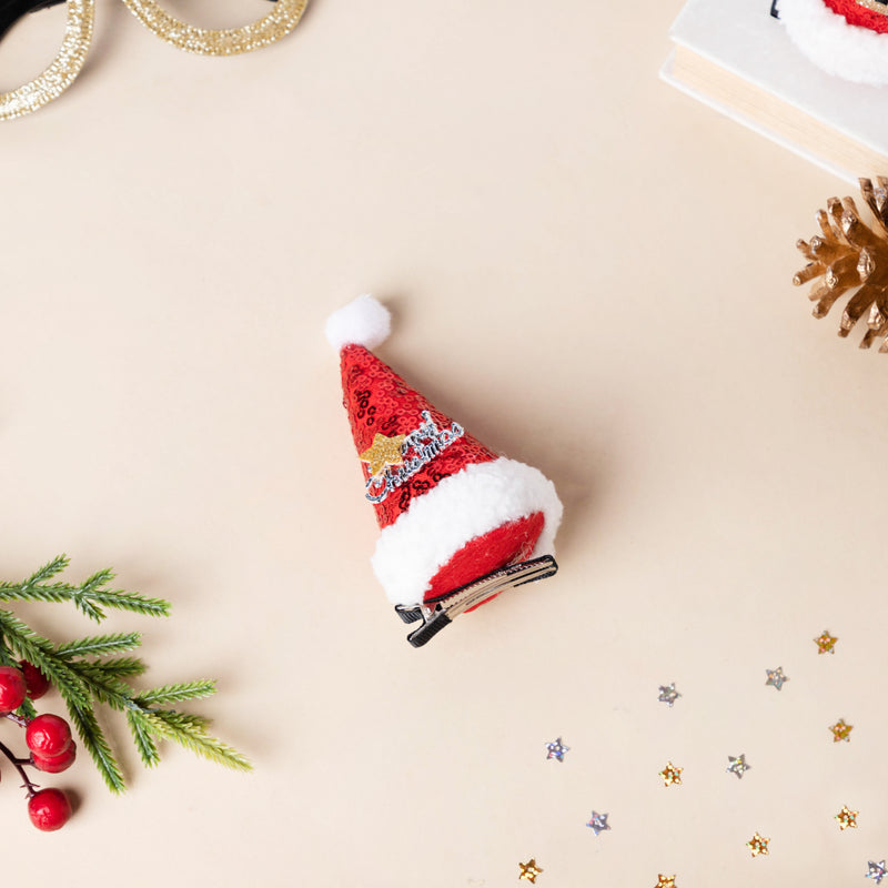 Santa Hat Hairpin