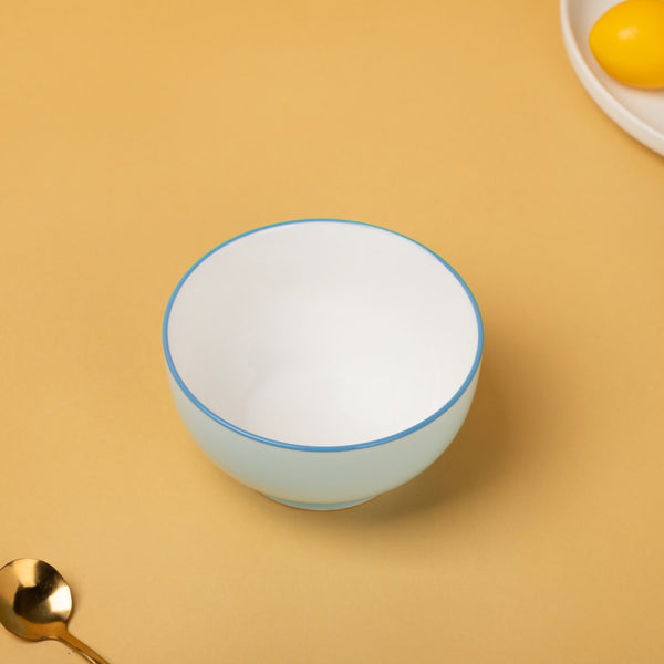 Riona Ceramic Side Bowl Blue 300 ml - Bowl,ceramic bowl, snack bowls, curry bowl, popcorn bowls | Bowls for dining table & home decor