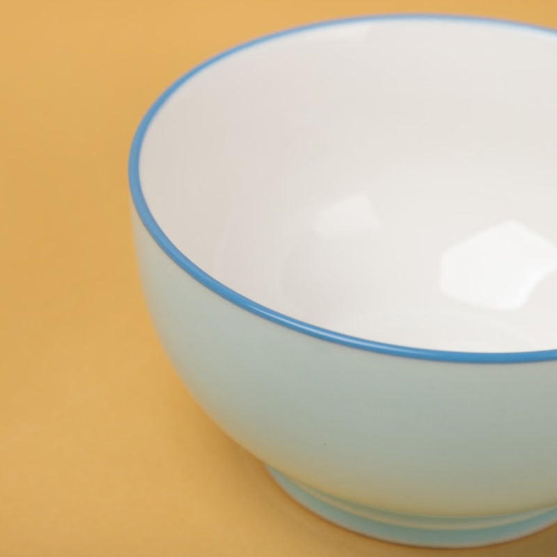 Riona Ceramic Side Bowl Blue 300 ml - Bowl,ceramic bowl, snack bowls, curry bowl, popcorn bowls | Bowls for dining table & home decor