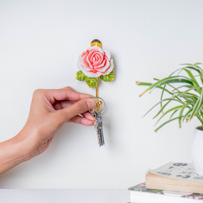 Rose Hook - Wall hook/wall hanger for wall decoration & wall design | Home & room decoration ideas