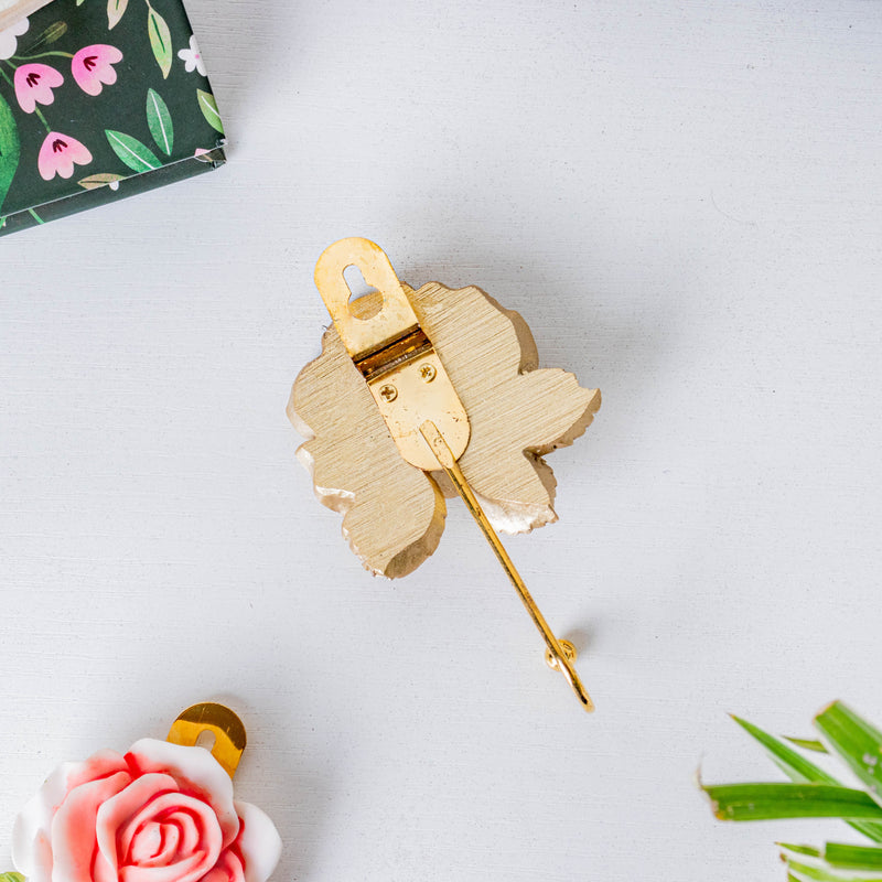 Golden Rose Hook - Wall hook/wall hanger for wall decoration & wall design | Home & room decoration ideas