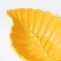 Mellow Yellow Leaf Snack Bowl 6 Inch 200 ml - Bowl,ceramic bowl, snack bowls, curry bowl, popcorn bowls | Bowls for dining table & home decor