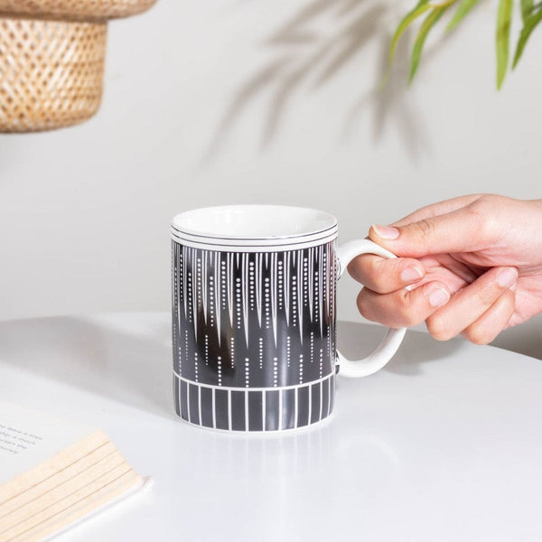 Philocaly Black Mug 300 ml- Mug for coffee, tea mug, cappuccino mug | Cups and Mugs for Coffee Table & Home Decor