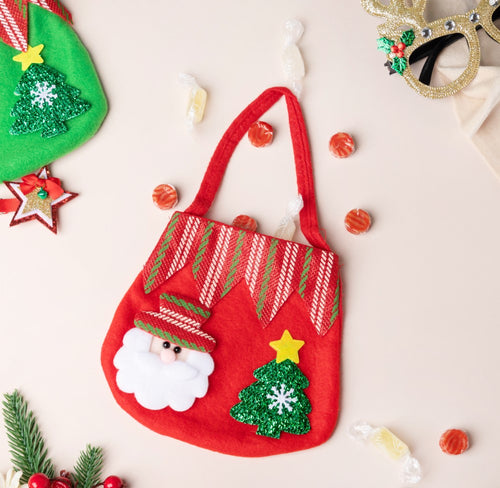 Christmas Santa Quirky Gift Bag Red