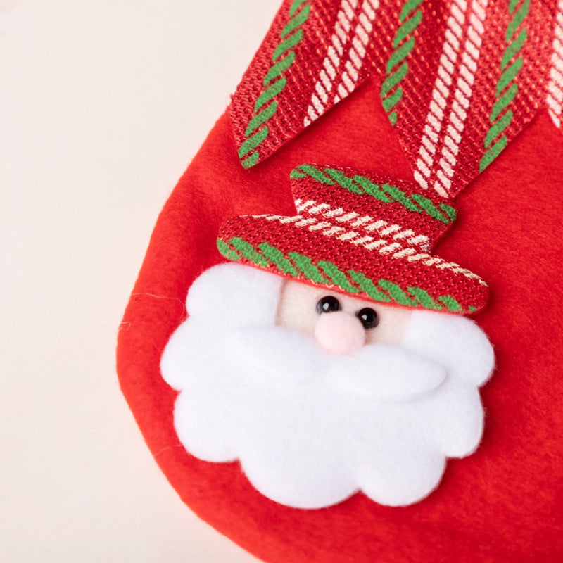 Christmas Santa Quirky Gift Bag Red