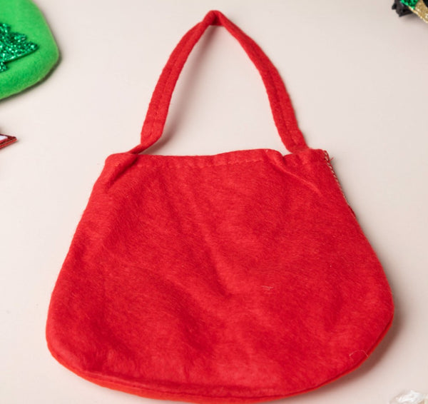 Christmas Santa Quirky Gift Bag Red