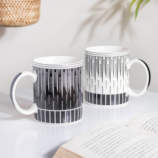 Philocaly White Mug 300 ml- Mug for coffee, tea mug, cappuccino mug | Cups and Mugs for Coffee Table & Home Decor