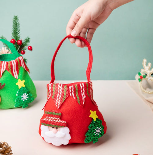 Christmas Santa Quirky Gift Bag Red