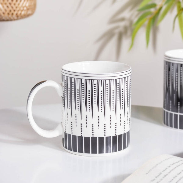 Philocaly White Mug 300 ml- Mug for coffee, tea mug, cappuccino mug | Cups and Mugs for Coffee Table & Home Decor