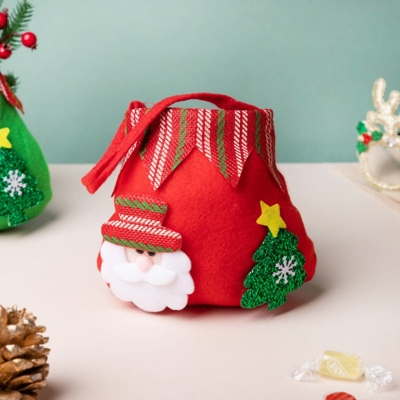 Christmas Santa Quirky Gift Bag Red