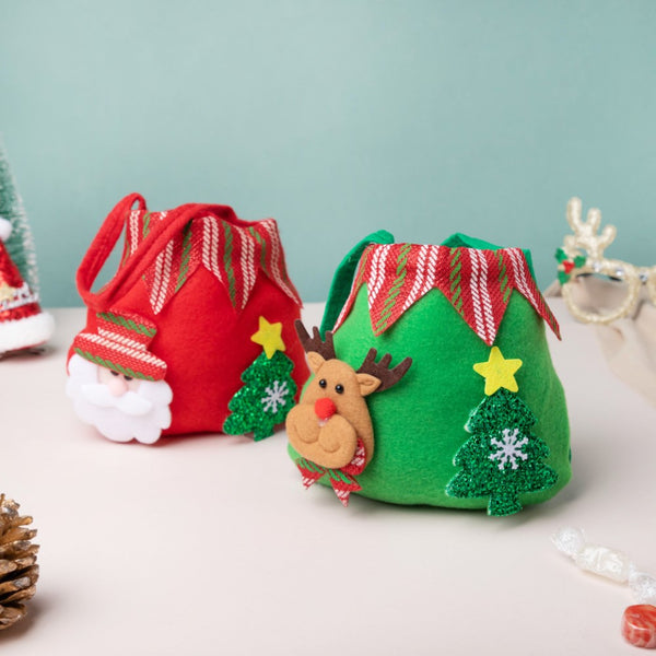 Christmas Santa Quirky Tote Bag Red