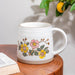 Floral Garden Ceramic Mug 350 ml- Mug for coffee, tea mug, cappuccino mug | Cups and Mugs for Coffee Table & Home Decor