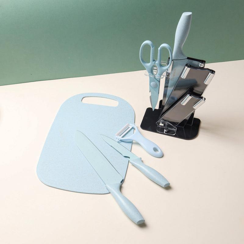 Knife Set With Stand - Kitchen Tool