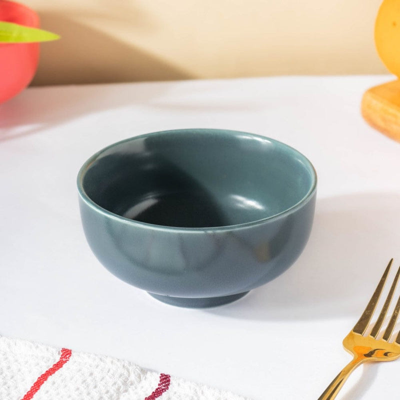 Miso Smooth Ceramic Snack Bowl Grey 200 ml - Bowl,ceramic bowl, snack bowls, curry bowl, popcorn bowls | Bowls for dining table & home decor