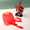 Knife Block Set - Red - Kitchen Tool