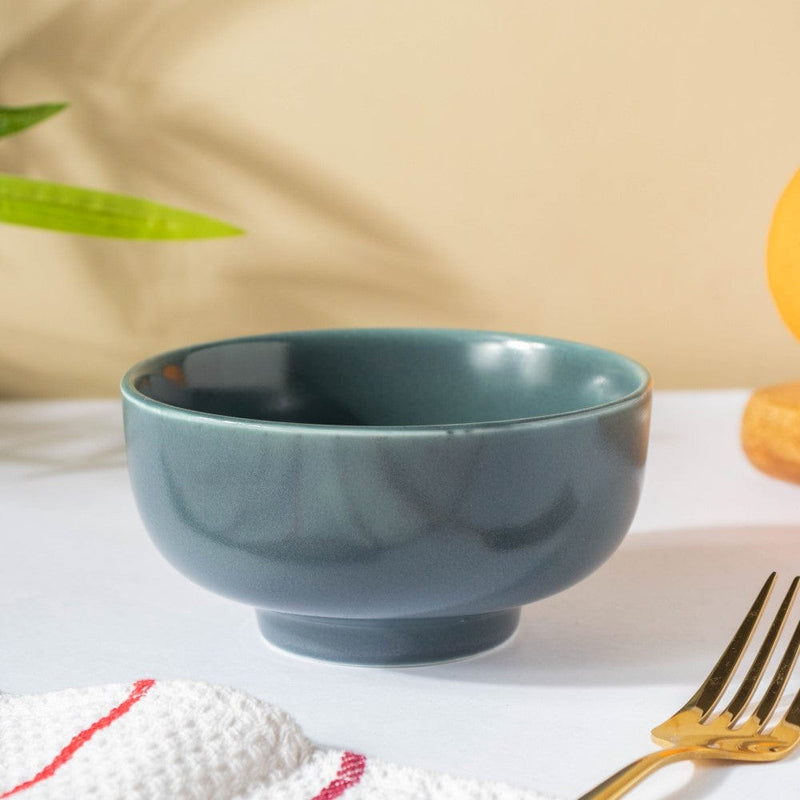Miso Smooth Ceramic Snack Bowl Grey 200 ml - Bowl,ceramic bowl, snack bowls, curry bowl, popcorn bowls | Bowls for dining table & home decor