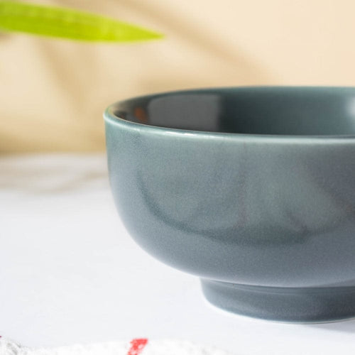 Miso Smooth Ceramic Snack Bowl Grey 200 ml - Bowl,ceramic bowl, snack bowls, curry bowl, popcorn bowls | Bowls for dining table & home decor