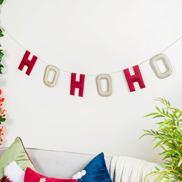 HOHOHO Christmas Bunting 98 Inch