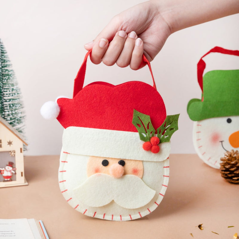 Christmas Santa Patterned Quirky Gift Bag